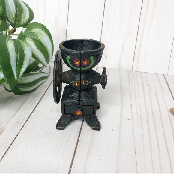 Vintage Other - Vintage Mini Cast Iron Coffee Mill Grinder